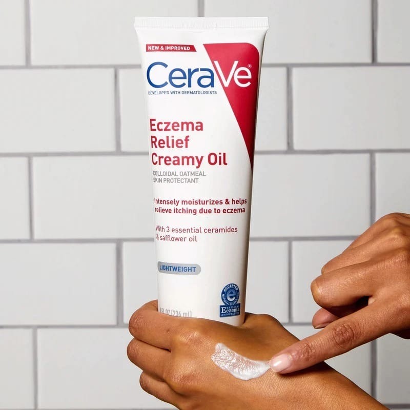 CeraVe developed with dermatologists Eczema Relief Creamy Oil COLLOIDAL OATMEAL SKIN PROTECTANT